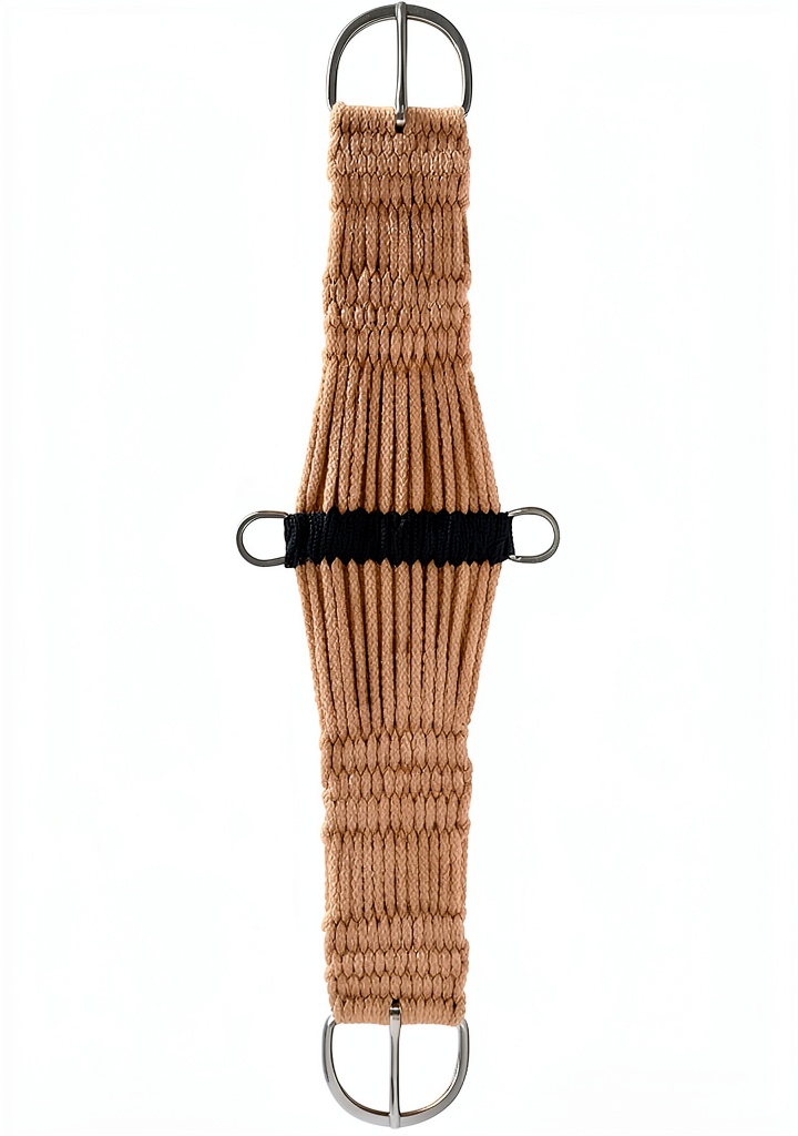 Weaver Leather white equestrian girth installed on a horse