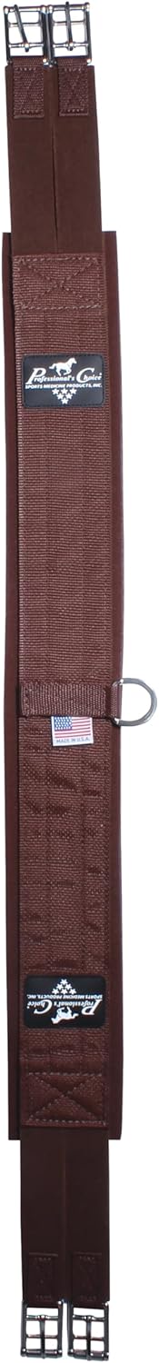 Installing English Neoprene Horse Girth by Professional's Choice on a wooden saddle rack