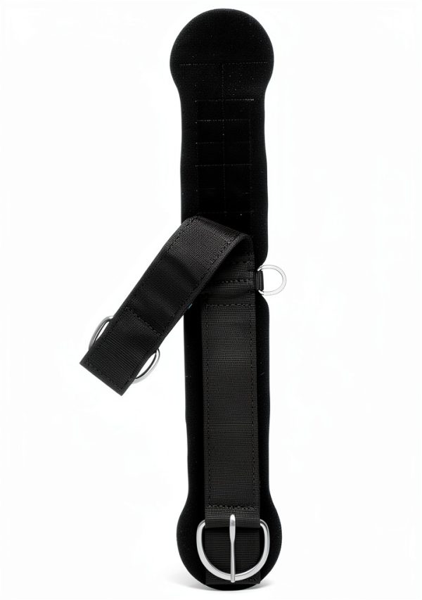 Equestrian Girth Weaver Leather Black Design-2