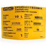 HYDAC 10L Bladder Accumulator Repair Kit for Fuel Injection-0