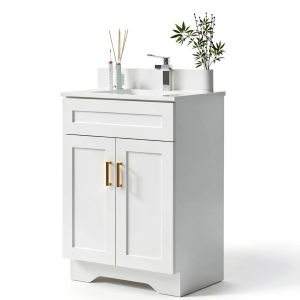 Bathroom Vanity LDarqeer 24 30 36 Inch Wooden Easy Assembly-0
