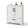 Bathroom Vanity IRONCK 30" with Soft‑Close Doors & Drawer-8