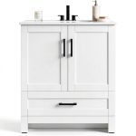Bathroom Vanity IRONCK 30" with Soft‑Close Doors & Drawer-0