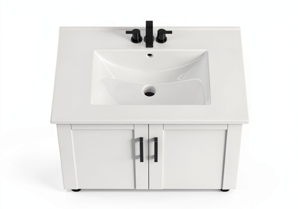Bathroom Vanity IRONCK 30" with Soft‑Close Doors & Drawer-3