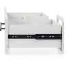 Bathroom Vanity IRONCK 30" Mounted Ceramic Sink Tip-Out Drawer White-5