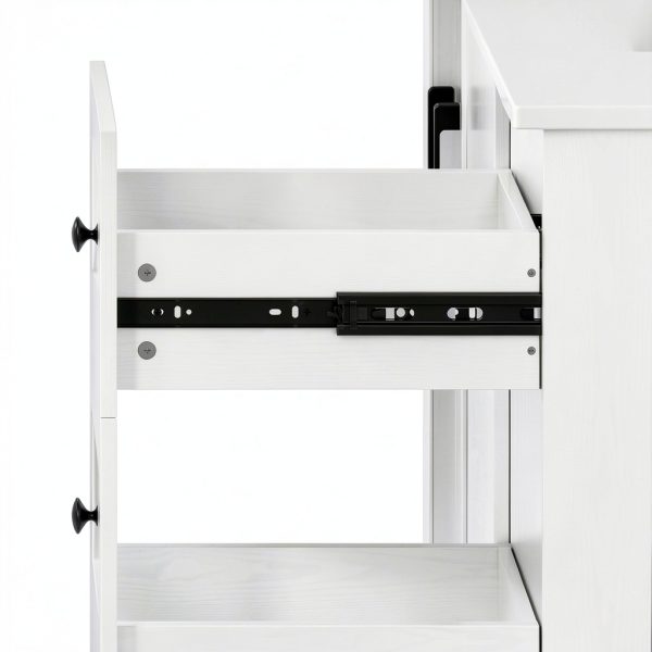 Bathroom Vanity IRONCK 36" White Freestanding with Soft Close Doors-6