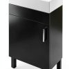 Bathroom Vanity YITAHOME 16 Inch Black Freestanding Soft‑Close-6