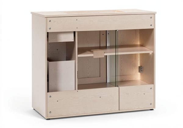 Bathroom Vanity IRONCK 36" White Freestanding with Soft Close Doors-1