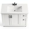 Bathroom Vanity IRONCK 36" White Freestanding with Soft Close Doors-3